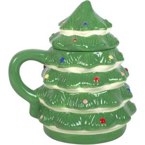 Kerstboom mok - kerst mok - kerstcadeau - christmas tree mug - kerstmis decoratie - green