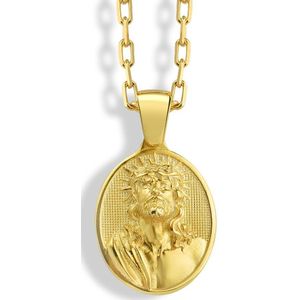 Jesus Crown of Thorns ketting voor christenen Gold Polished 26 inches