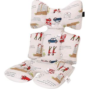 Kinderwagenkussen / Basics Baby stoelkussen, zitkussen / Voor kinderwagen, buggy kinderzitje en babyzitje, ademend zitkussen, cover kinderwagen