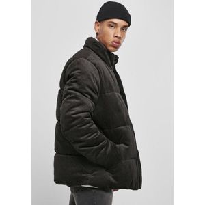 Urban Classics - Boxy Corduroy Puffer winterjas - 2XL - Zwart