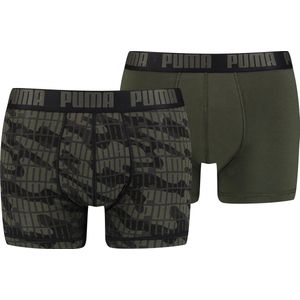 PUMA  Camo Boxer 2-Pack Heren Onderbroek - Maat S