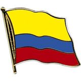 Supporters Pin broche speldje Vlag Colombia 20 mm - Feestartikelen