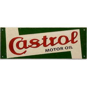 MadDeco - reclame bord ""Castrol"" reclamebord - gietijzer - met licentie