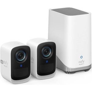 eufy Security - eufyCam 3C 4K - 2 beveiligingscamera/ IP camera - 180 dagen batterij - Voor binnen & buiten