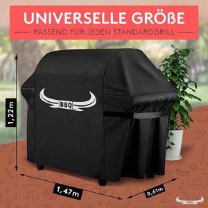 BBQ - Universele Barbecuehoes [122cm x 61cm x 147cm] - Innovatieve Grill Cover - Barbecuehoesweerbestendig en waterdicht [100%]