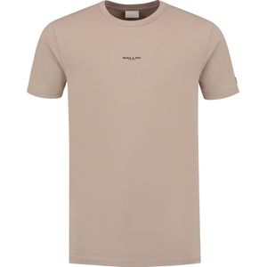 Ballin Amsterdam - Heren Regular fit T-shirts Crewneck SS - Taupe - Maat L