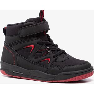 Blue Box jongens sneakers zwart met rode details - Maat 34