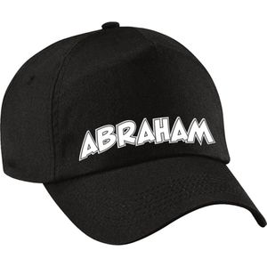 Bellatio Decorations Cadeau pet/cap voor heren - Abraham - zwart - vijftig/50 jaar - verjaardag
