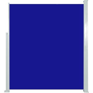 vidaXL Tuinscherm - Uittrekbaar - 160x500 cm - Blauw Zijscherm - Windscherm - Tuinscherm - Buitenzonwering - Privacy Screen