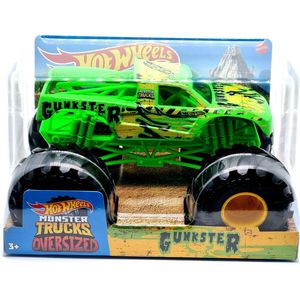 Hot Wheels Monster Trucks Toy Vehicle 1:24 GUNKSTER