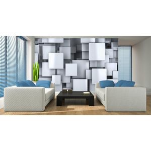 Abstract Squares Modern Photo Wallcovering