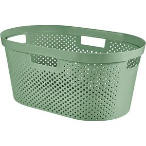 Curver Wasmand Infinity Recycled Dots 40l 58,5x38x26,5cm Groen