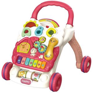 Babywalker met LICHT & MUZIEK - Loopwagen Baby met AFNEEMBAAR Speelbord