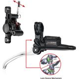 Hydraulische schijfremset Tektro HD-T530 Auriga Tune met handrem functie - rechts met leidingen - zwart