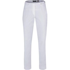 Robell Marie Dames Comfort Stretch Broek - Wit Maat 48