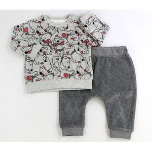 Baby kledingset Welsoft 2 delig joggingpak: sweater en joggingbroek 100% katoen, antibacterieel