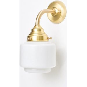 Art Deco Trade - Wandlamp Getrapte Cilinder Small Curve Messing