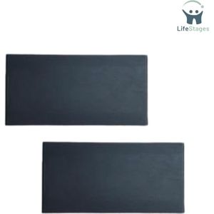 LifeStages - Wandlamp Binnen met Snoer - Wandlamp met Touch-schakelaar - Drie Lichtkleuren - Continue Dimmer - LED - Draadloos en Magnetische Installatie - Interieur Decoratie - Nachtkastje - 2 Stuks - Zwart