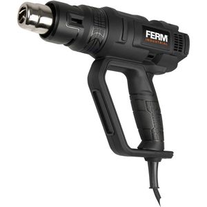 FERM Industrial – HAM1017P - Heteluchtpistool – 2000W – 3 Luchtsnelheid standen - Instelbaar - Van - 400°C - Tot - 600°C - Keramische verwarmingselementen - beveiligd tegen - Oververhitting