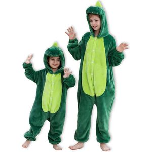 BoefieBoef Dinosaurus Dieren Onesie Verkleedkleding Kinderen 10-14 jaar – Comfortabele Kostuum Pyjama – Maat 140 tot 160 – Dierenpak voor Jongens en Meisjes – Feest, Carnaval Verkleedkleding - Kerst, Dierenpak - of Verjaardag Cadeau - Krokodil Groen