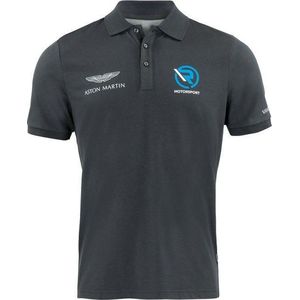 Aston Martin Heren Polo Shirt Grijs-4 M