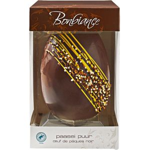 Bonbiance Chocolade ei puur en geel crunch - Stuk 350 gram