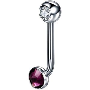 Piercing titanium paars 1.6x11