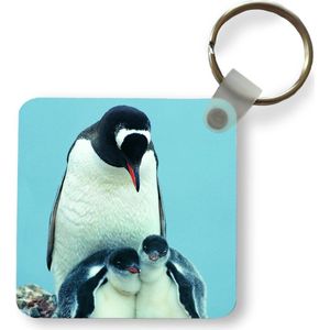 Sleutelhanger - Uitdeelcadeautjes - Pinguïn - Blauw - Dieren - Plastic