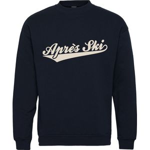Sweater Après Ski Vintage Logo | Apres Ski Verkleedkleren | Fout Skipak | Apres Ski Outfit | Navy | maat XXL