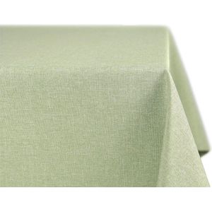 vlekbestendig en strijkvrij tafelkleed - tafelkleed met lotuseffect - tafellinnen in linnenlook - maat en kleur naar keuze, Rechthoekig 110x140 cm, Licht groen
