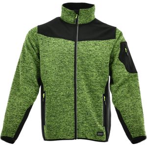 Sara4you Comfort Plus micro Fleecevest Zwart-Geel 65623 - XXXL