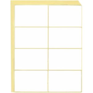 Mitovi - Zelfklevende Etiketten - 120 Stuks - 50x75 mm - Witte Stickers - Universeel en Beschrijfbaar - Veelzijdig voor Thuis, Kantoor en Keuken - Adresetiketten - Diepvriesbestendig - Voor Flessen, Ordners, Glazen Dozen, Opslag en Organisatie