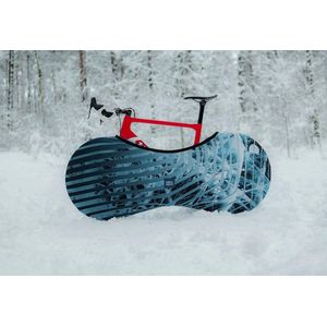 Bicycle Indoor Cover for Storage and Transportation Stretchy Dirt Proof Fabric Bike Travel Protection Cover - Ice Scraper