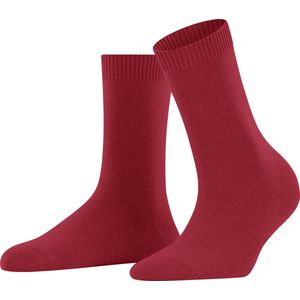 FALKE Cosy Wool warme dikke Wol sokken dames rood - Maat 39-42