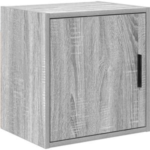 vidaXL Garage wandkast bewerkt hout grijs Sonoma