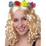 Hippie hoofdband met bloemen