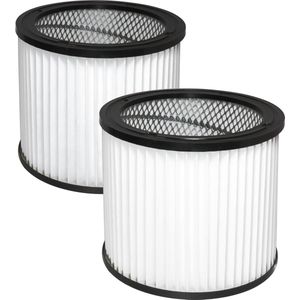 2x Dparts cartridge filter met gesloten deksel - geschikt voor Parkside en Einhell 30L nat en droogzuiger - voor series PNTS 30 - 30/5 - 30/6 - 1250 - 1250/9 - nr. 72800205 - 2351110