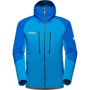 Mammut Eiswand Advanced ML Hooded Jacket Men, turquoise/blauw Maat XL