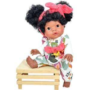 Nines d Onil Babypop Afrikaans Meisje 37 cm