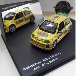 Renault Clio Sport Trophy Geel - Eagle - Modelauto 1/43