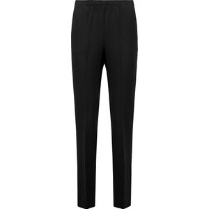 Coraille dames broek, Anke met elastische tailleband, zwart, maat 48 (maten 36 t/m 52) stretch, fijne kwaliteit, zonder rits, steekzakken