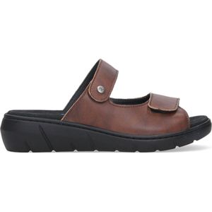 Wolky Slippers Cyprus cognac leer