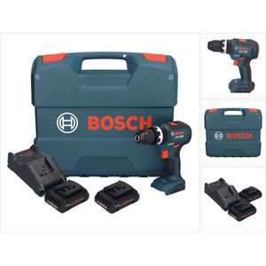 Bosch GSB 18V-55 Professionele accu klopboormachine 18 V 55 Nm borstelloos + 2x ProCORE accu 4.0 Ah + lader + koffer
