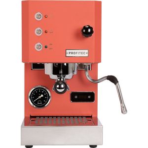 Profitec Go 100 Espresso koffiemachine / pistonmachine rood met Koepoort Koffie verse koffiebonen