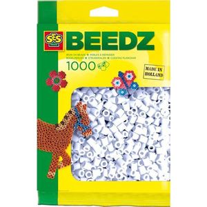 SES Beedz - Strijkkralen - Wit - 1000 stuks - PVC vrij