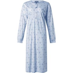 Cocodream dames nachthemd lange mouw - 613531 - XXL - Blauw