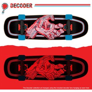 Santa Cruz - Decoder Roskopp Black/Red 37.5 Drop Down Longboard