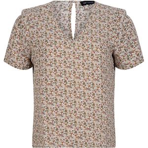 Lofty Manner T-shirt Top Rosa Oc16 112 Green Paisley Print Dames Maat - XS