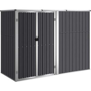 ApexArte® Tuinkast voor Buiten - Tuinkist - Tuinhuis - Waterdicht - Antraciet