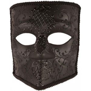 Zwart Bauta masker voor heren